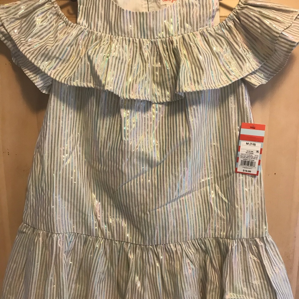 Cat and jack girls dress. Size 7/8. NWT.